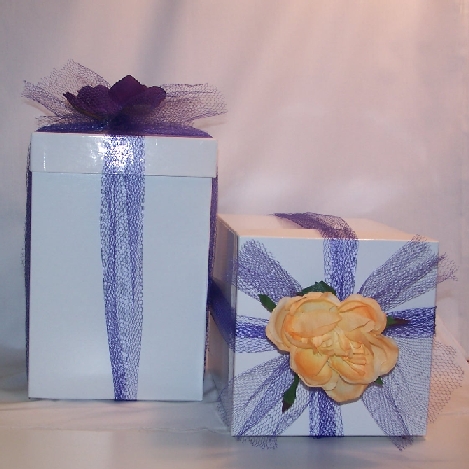 Bath and Body Gift Box with Tulle and Flower
