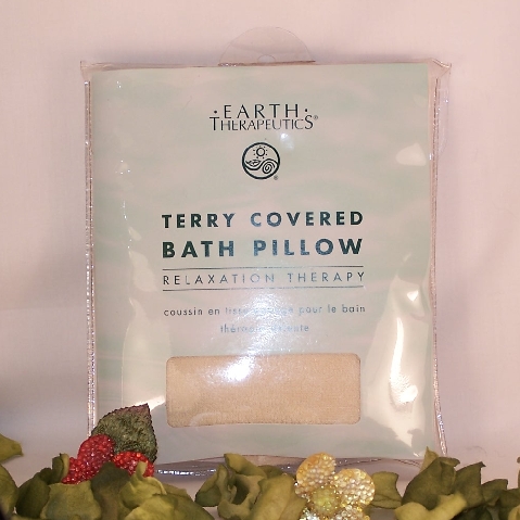 Bath and Body Terry Covered Bath Pillow (Natural)